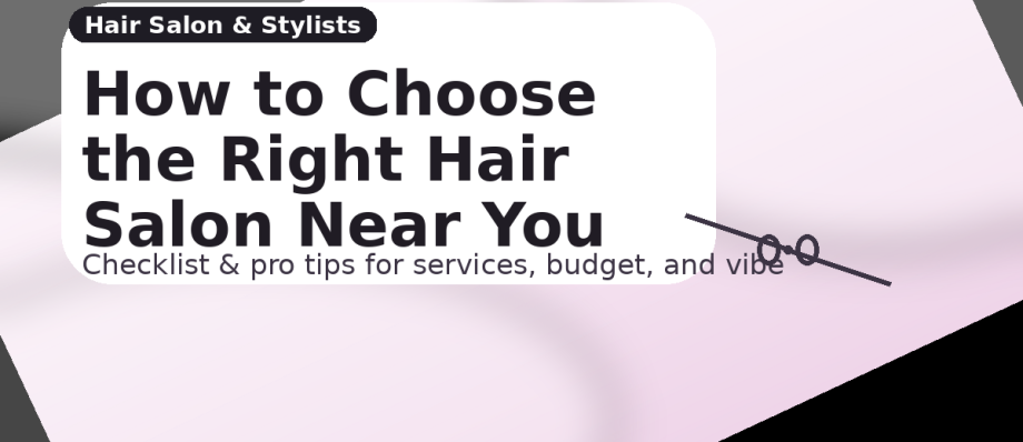 How To Choose The Right Hair Salon Near You